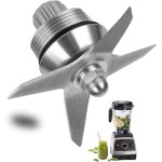 Mixer for Wet and Dry Ice Compatible with 5200 Series Juicer Stainless Steel Replacement Part with 4 Mounting Keys